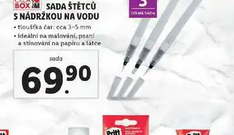 Lidl Sada štětců s nádržkou na vodu nabídka