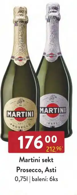 Qanto Martini sekt Prosecco, Asti 0,75L nabídka