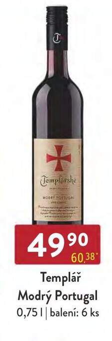 Qanto Templář Modrý Portugal 0,75L nabídka