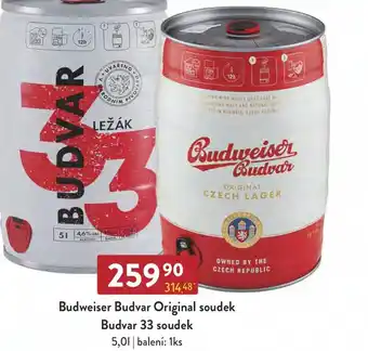 Qanto Budweiser Budvar Original soudek Budvar 33 soudek nabídka