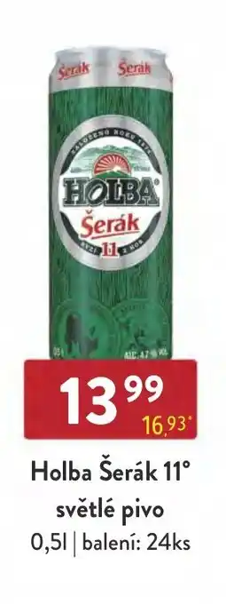 Qanto Holba Šerák 11° světlé pivo 0,5L nabídka