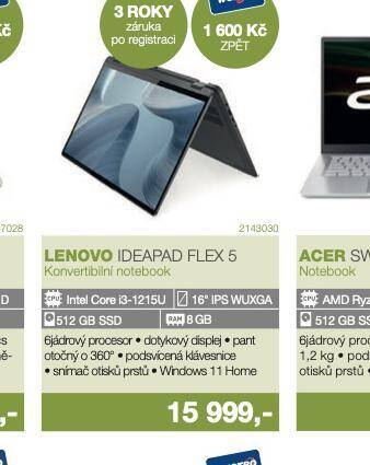 Electro World Konvertibilní notebook lenovo 16 nabídka