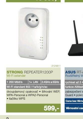 Electro World Wi-fi extender strong nabídka