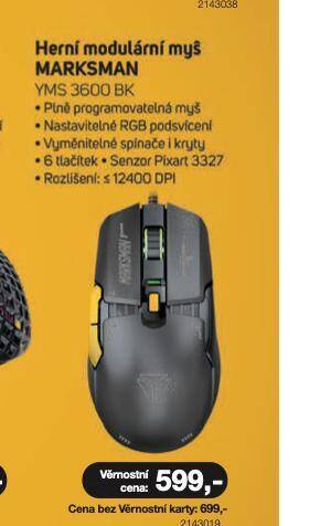 Electro World Herní modulární myš marksman nabídka