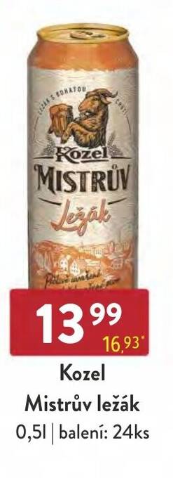Qanto Kozel Mistrův ležák 0.5L nabídka