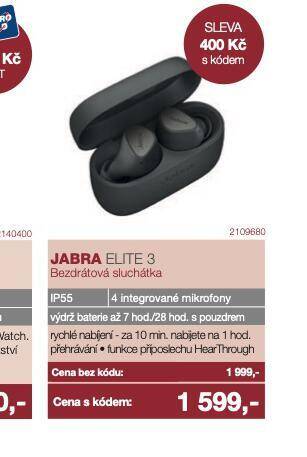 Electro World Bezdrátová sluchátka jabra nabídka