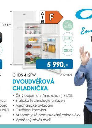 Electro World Dvoudvéřová chladnička candy nabídka