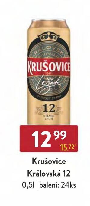 Qanto Krušovice Královská 12 0.5L nabídka