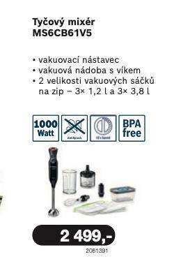Electro World Tyčový mixer bosch nabídka
