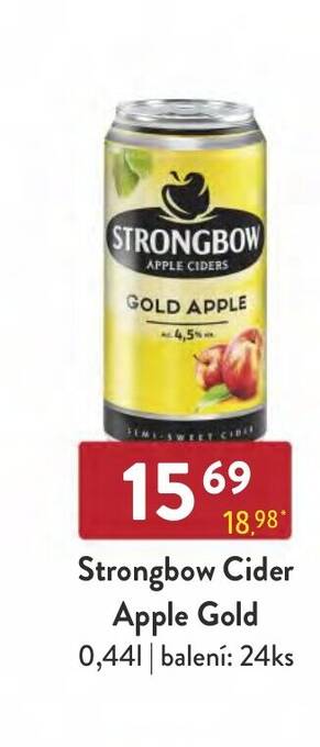 Qanto Strongbow Cider Apple Gold 0,44l nabídka