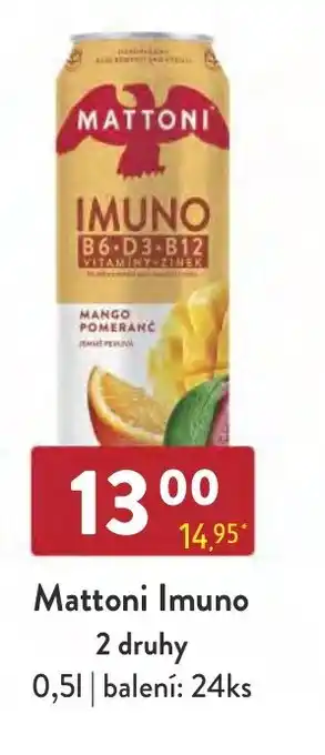 Qanto Mattoni Imuno 2 druhy 0,5L nabídka