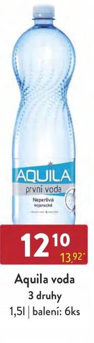 Qanto Aquila voda 3 druhy 1,5L nabídka