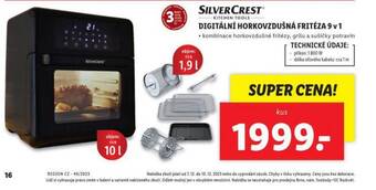 Lidl Digitální horkovzdušná fritéza 9v1 nabídka