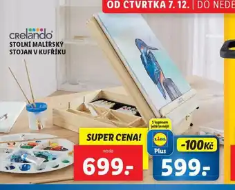 Lidl Stolní malířský stojan v kufříku nabídka