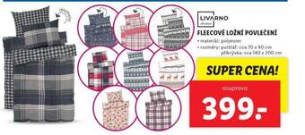 Lidl Fleecové ložní povlečení nabídka