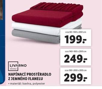 Lidl Napínací prostěradlo 90-100 x 200 cm nabídka