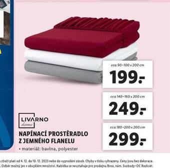 Lidl Napínací prostěradlo 140-160 x 200 cm nabídka
