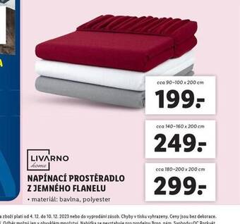 Lidl Napínací prostěradlo 140-160 x 200 cm nabídka