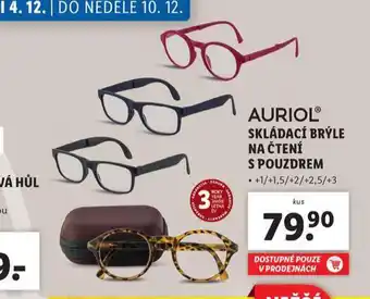 Lidl Skládací brýle na čtení s pouzdrem nabídka