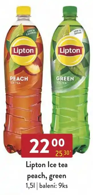 Qanto Lipton Ice tea peach, green 1,5L nabídka