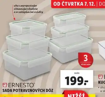 Lidl Sada potravinových dóz nabídka