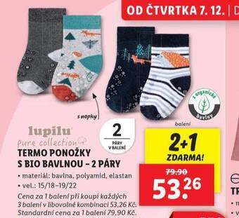Lidl Termo ponožky s bio bavlnou nabídka