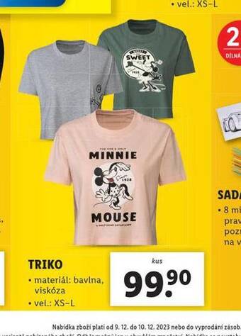 Lidl Triko nabídka