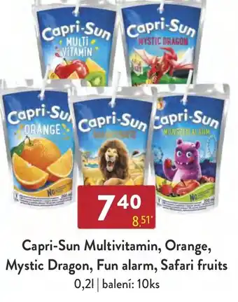 Qanto Capri-Sun Multivitamin, Orange, Mystic Dragon, Fun alarm, Safari fruits nabídka