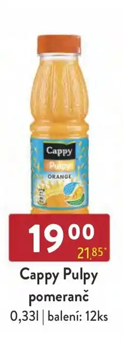 Qanto Cappy Pulpy pomeranč 0,33L nabídka