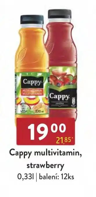 Qanto Cappy multivitamin, strawberry 0,33L nabídka