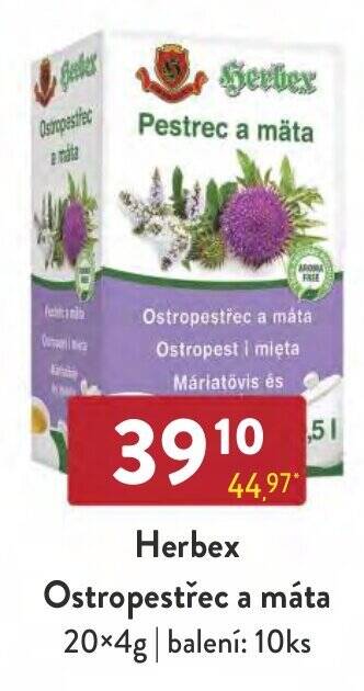 Qanto Herbex Ostropestřec a máta nabídka