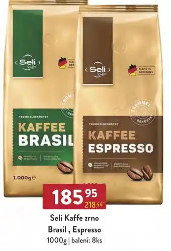 Qanto Seli Kaffe zrno Brasil, Espresso nabídka