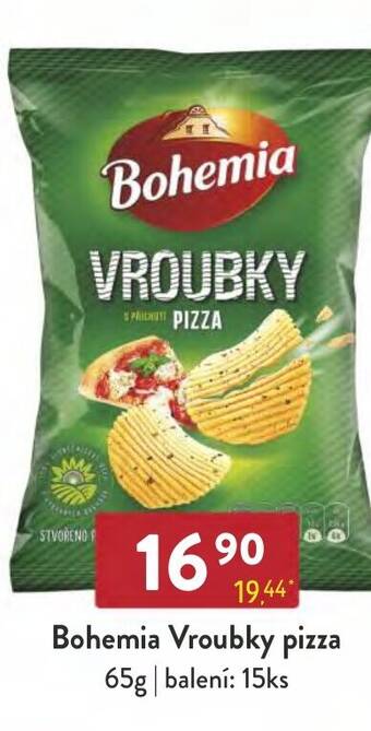 Qanto Bohemia Vroubky pizza nabídka