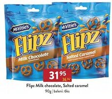 Qanto Flipz Milk chocolate, Salted caramel nabídka