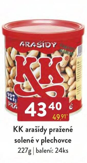 Qanto KK arašídy pražené solené v plechovce 227g nabídka