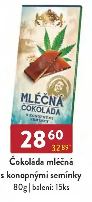 Qanto Čokoláda mléčná s konopnými semínky nabídka