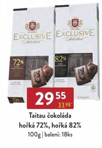 Qanto Taitau čokoláda hořká 72%, hořká 82% nabídka