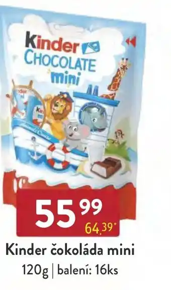 Qanto Kinder čokoláda mini 120g nabídka