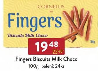 Qanto Fingers Biscuits Milk Choco nabídka