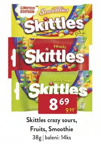 Qanto Skittles crazy sours, Fruits, Smoothie nabídka