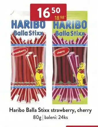 Qanto Haribo Balla Stixx strawberry, cherry nabídka