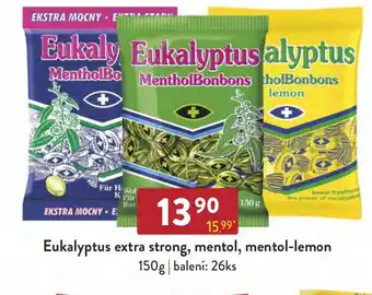 Qanto Eukalyptus extra strong, mentol, mentol-lemon nabídka