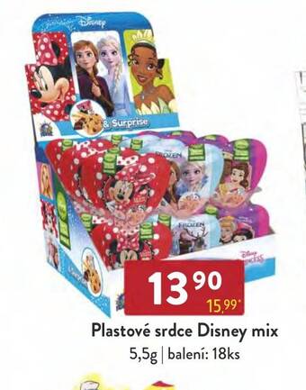 Qanto Plastové srdce Disney mix nabídka