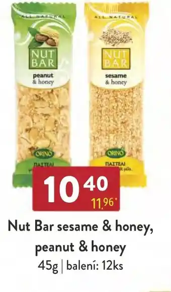 Qanto Nut Bar sesame & honey, peanut & honey nabídka