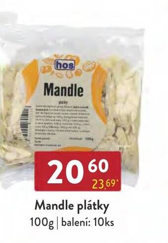 Qanto Mandle plátky 100g nabídka