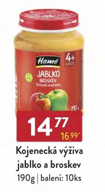 Qanto Kojenecká výživa jablko a broskev nabídka