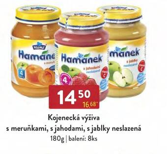 Qanto Kojenecká výživa s meruňkami, s jahodami, s jablky neslazená nabídka