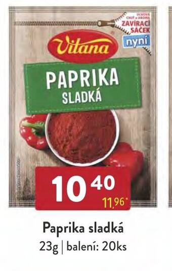 Qanto Paprika sladká 23g nabídka