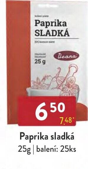 Qanto Paprika sladká 25g nabídka