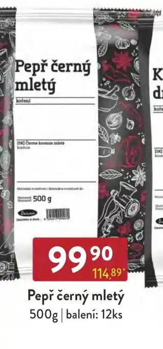 Qanto Pepř černý mletý 500g nabídka